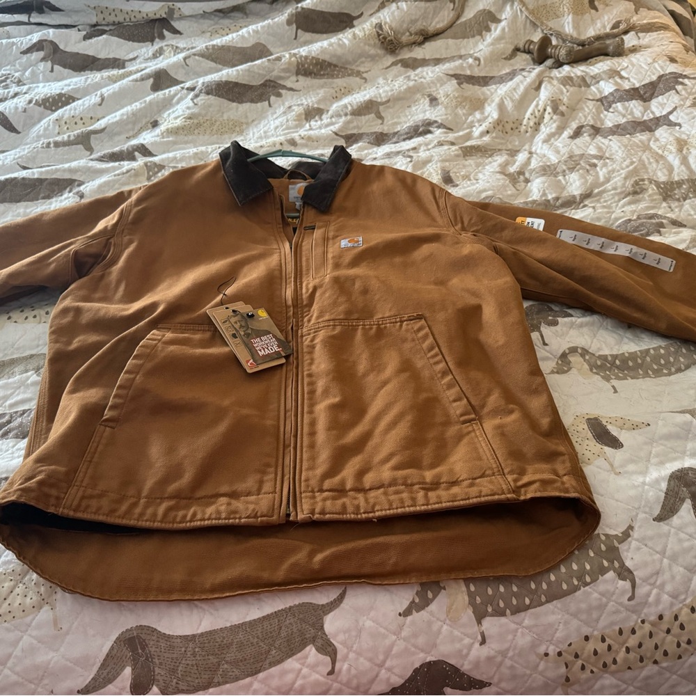Carhartt Brown Lightweight Zip-Up Jacket